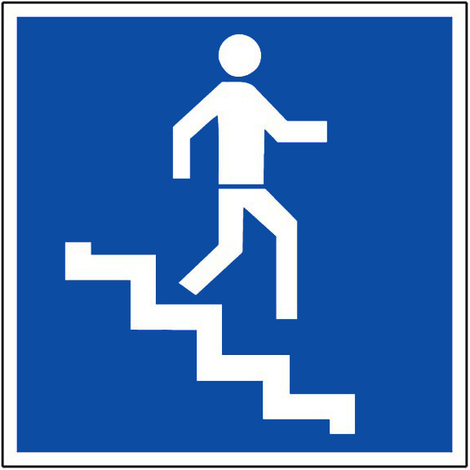 Panneau Escalier descente - Rigide 200x200mm - 4220093
