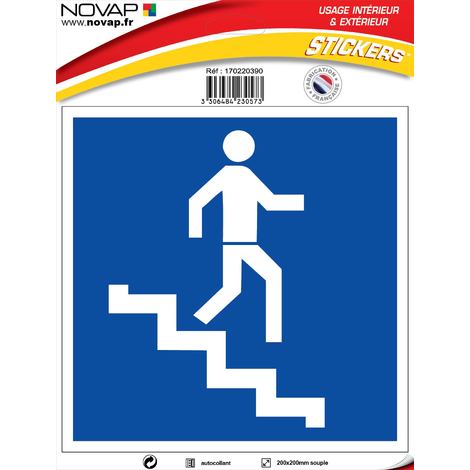 Panneau Escalier descente - Vinyle adhésif 200x200mm - 4230573