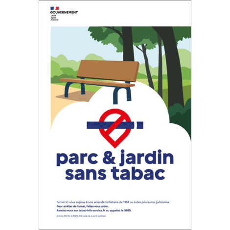 Panneau Espace Sans Tabac Parc & Jardin 400X600 - 4002613