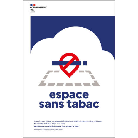 Panneau Espace Sans Tabac Périmètre 400X600 - 4002637