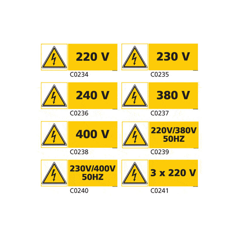 Panneau et Pictogramme de Signalisation danger électrique - C0239 - 700 x 250 mm
