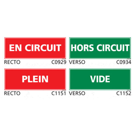 Panneau et Pictogramme de Signalisation danger électrique - Plastique PVC 1,5 mm - 210 x 75 mm