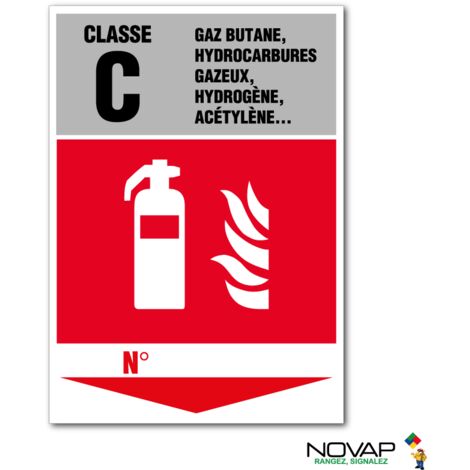 Panneau Extincteur classe C - Rigide A5 - 4600420