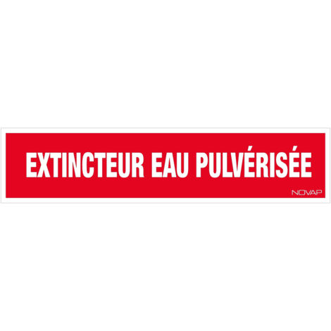 Panneau Extincteur eau pulverisée - Rigide 330x75mm - 4120416