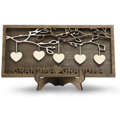 Panneau familial personnalisé pour maman, cadre en bois personnalisé pour arbre à papa D--