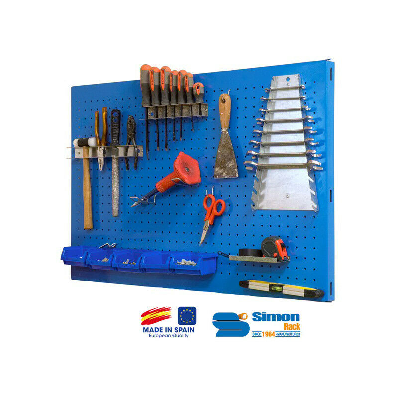 Panneau mural de rangement 1200x600mm Bleu - panelclick 1200x600 - Simonrack