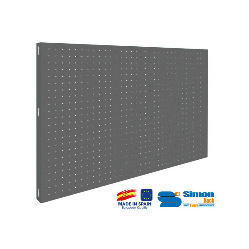 Panneau mural de rangement 900x400mm Gris foncé - panelclick 900x400 - Simonrack
