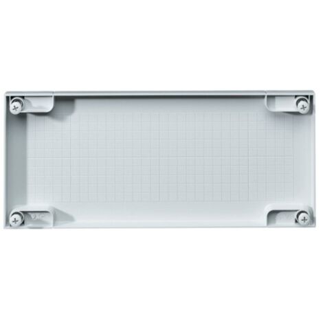 Panneau frontal isolant aveugle Hager 150x400 pour appareillage Orion Plus FL712E