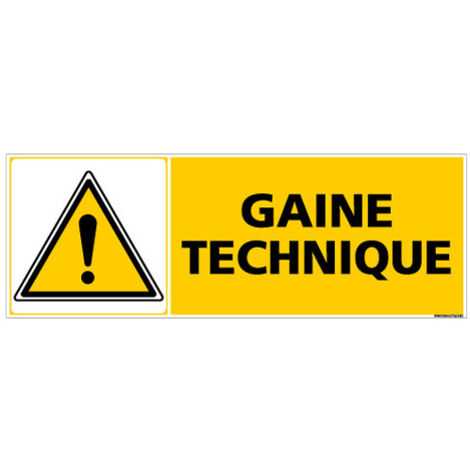 Panneau GAINE TECHNIQUE (C0401) - Adhésif - 700 x 250 mm