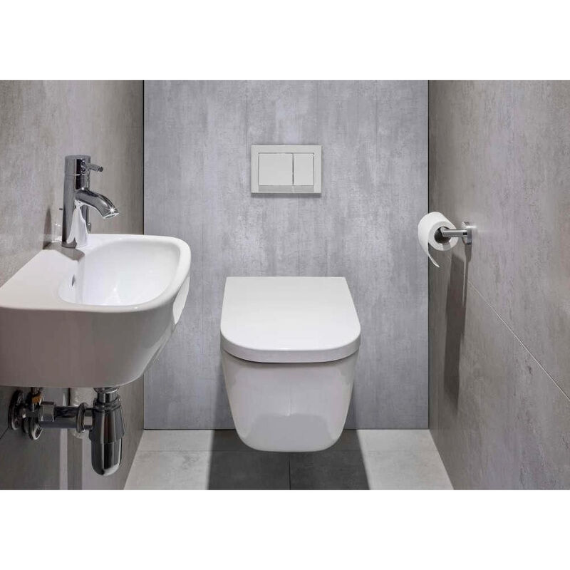 Panneau habillage bâti-support batipanel Béton gris mat, largeur 120 cm x hauteur 150 cm, ep. 3 mm