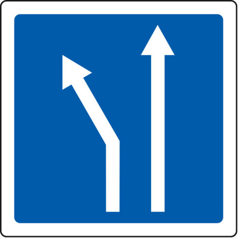 Panneau Indication C24b – Voies affectées personnalisable – Carré Classe 1 350 mm – Gamme ECOLIGN