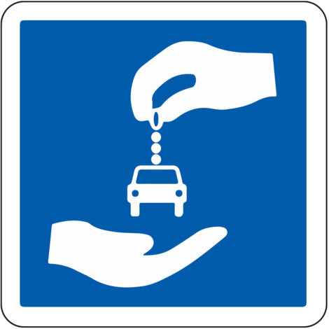 Panneau Indication C9 – Station d’autopartage – Carré Classe 1 350 mm – Gamme ECOLIGN