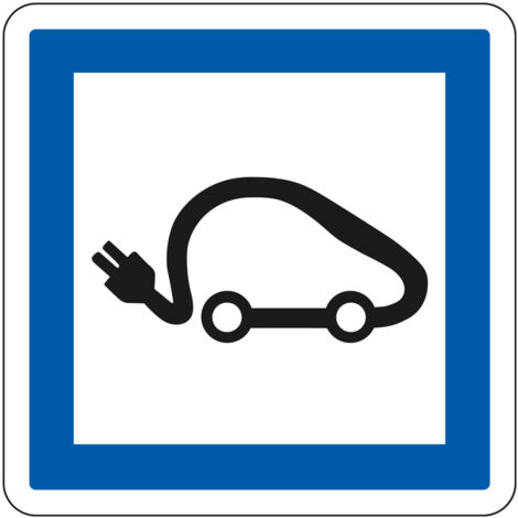 Panneau Indication CE15i – Recharge véhicules électriques – Gamme ECOLIGN – Classe 1 – 350 mm