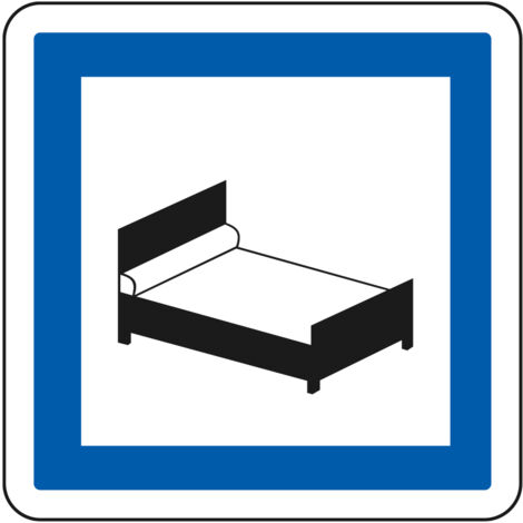 Panneau Indication CE17 – Hôtel ouvert 7j/7 – Gamme ECOLIGN – Classe 1 – 350 mm