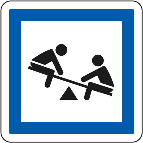 Panneau Indication CE23 – Jeux d’enfants – Gamme ECOLIGN – Classe 1 – 350 mm