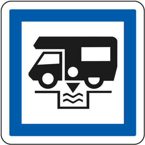 Panneau Indication CE24 – Station de vidange pour caravanes – Gamme ECOLIGN – Classe 1 – 350 mm