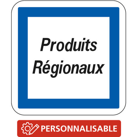 Panneau Indication CE50 – Texte personnalisé (services) – Gamme ECOLIGN – Classe 1 – 350 mm