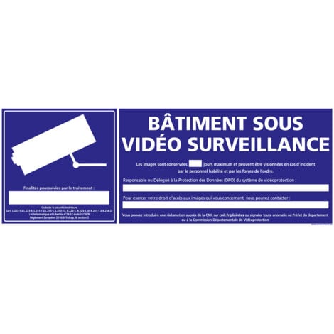 Panneau Affichage établissement Sous Vidéosurveillance - YLEA