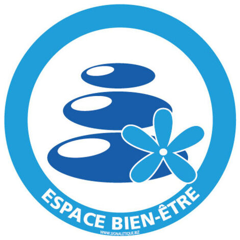 PANNEAU INFORMATION SPA & BIEN ETRE (H0382) - Adhésif - Diamètre 125 mm