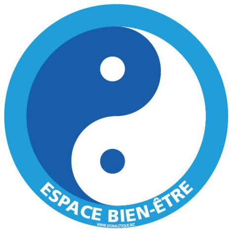 PANNEAU INFORMATION SPECIAL HIVER & BIEN ETRE (H0380) - Aluminium 2 mm - Diamètre 450 mm