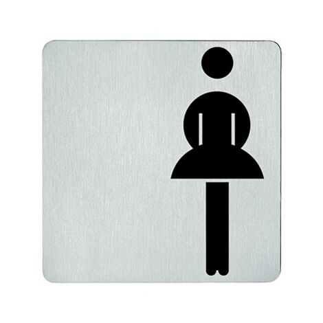 Panneau inox WC, Femme 0 36 4059,F69 matt