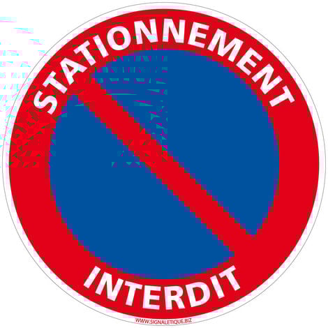 SIGNALETIQUE.BIZ FRANCE Défense de stationner propriété privée . - Défense de stationner propriété privée