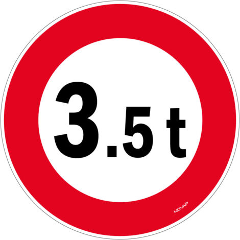 Panneau Interdit aux 3,5 T - Rigide Ø180mm - 4041513