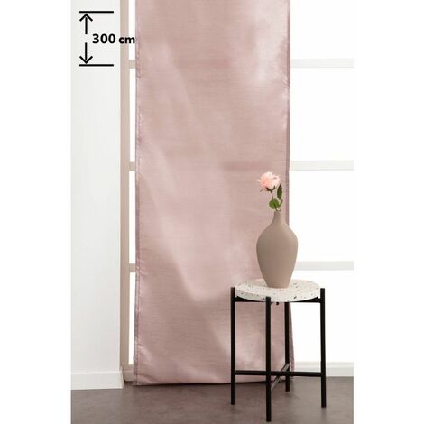 Panneau Japonais 60 x 300 cm à Scratch Grande Hauteur Effet Soie Satiné Uni Rose - Rose