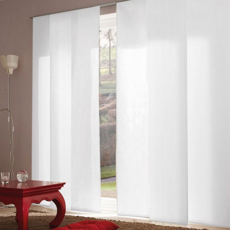 Madecostore - Panneau japonais tamisant mesh - Gris - L50 x H250cm