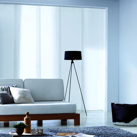 Panneau japonais tamisant uni - Gris - L60 x H300cm