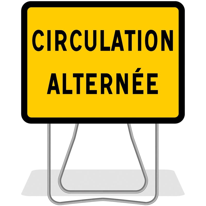 Nadia Signalisation - panneau de signalisation KC1 circulation alternee 800X600 T1 201233