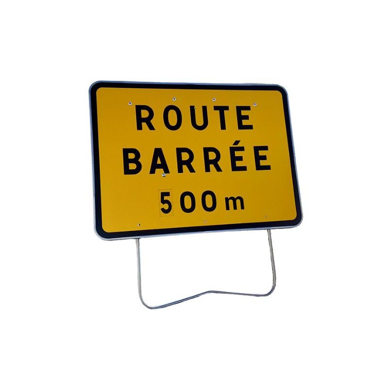 Panneau KC1 route barree 800X600 disq T1 Nadia Signalisation 1004366