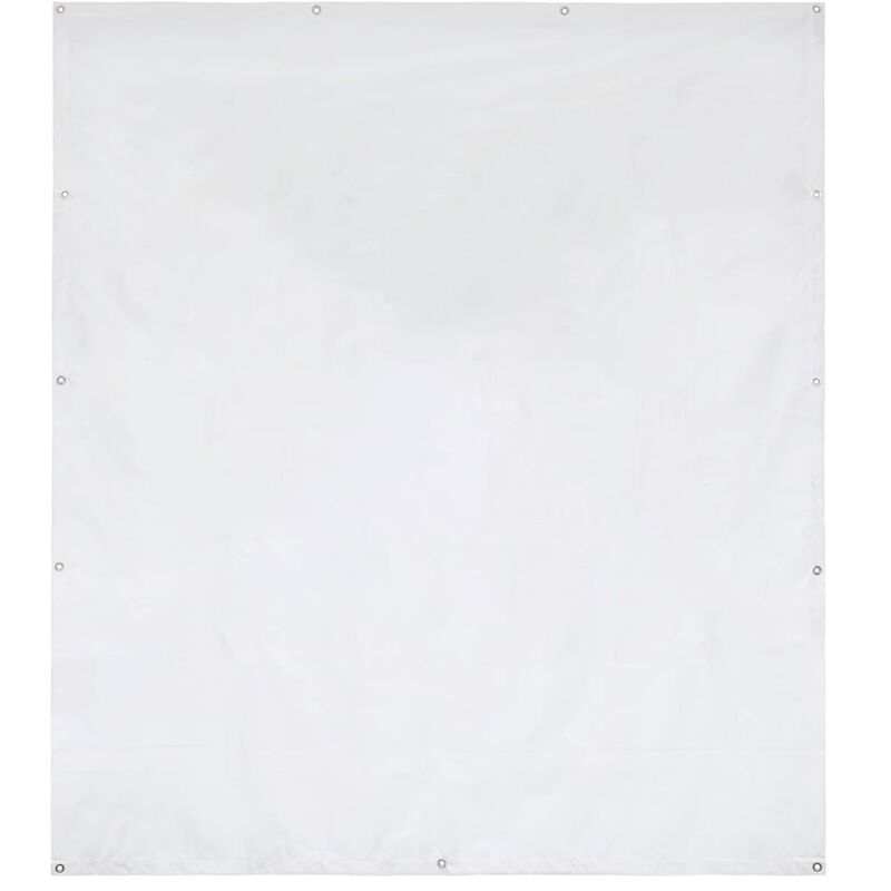 Panneau latéral de tente de réception PVC 2x2 m Blanc 550 g/m2