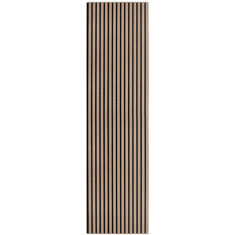 Monster Shop - Panneau Lattes Acoustique Murale Noyer Clair Luxe 3D Placage Bois Moderne Décoratif Mur Ou Plafond 2400mm x 600mm Dessous En Feutre