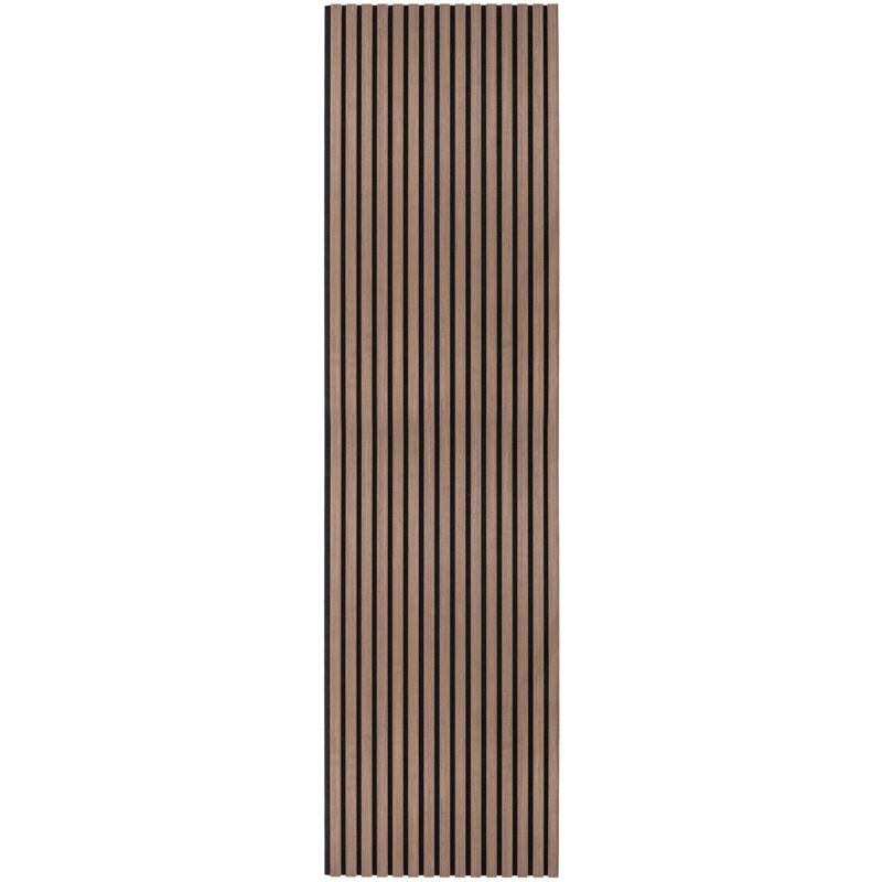 Monster Shop - Panneau Lattes Acoustique Murale Noyer Foncé Luxe 3D Placage Bois Moderne Décoratif Mur Ou Plafond 2400mm x 600mm Dessous En Feutre