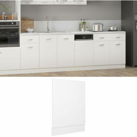 Panneau Lave-Vaisselle Blanc 45x3x67 cm Aggloméré