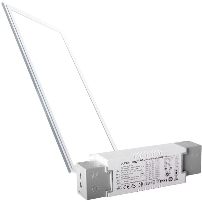 Barcelona Led - Panneau led encastrable 120x30 - Dimmable 0-10V - 44W - UGR19 - Blanc Neutre