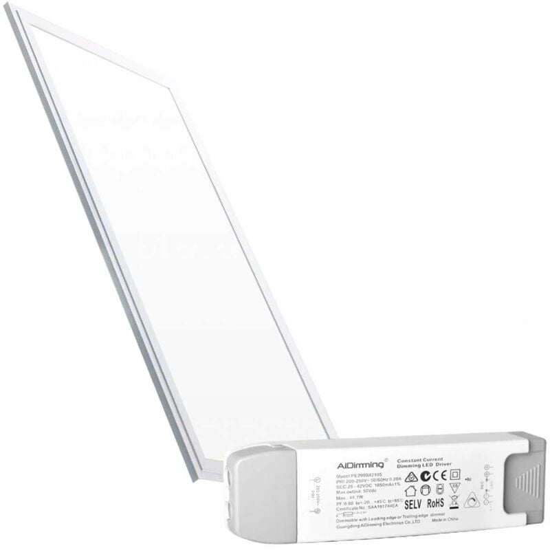 Barcelona Led - Panneau led encastrable 120x30 - dimmable triac - 44W - UGR19 - Blanc Neutre