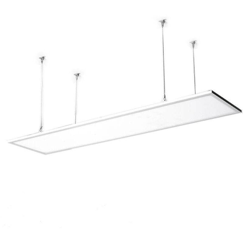 Panneau led 120x60 cm 60W 6000lm High Power boke + Kit en Suspension No Flicker 4000K Individuel Blanc neutre