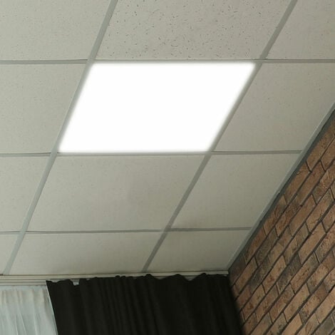 ETC-SHOP Panneau LED 59,5x59,5 plafonnier bureau panneau LED panneau de plafond encastré panneau de plafond blanc neutre, 36W 4320lm 4000K