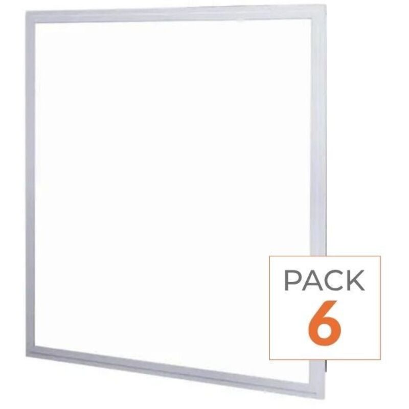 Silamp - Panneau led 60x60 40W Blanc (Pack de 6) - Blanc Neutre 4000K - 5500K Silamp - Panneau led 60x60 40W Blanc (Pack de 6) - Blanc Neutre 4000K - 5500K