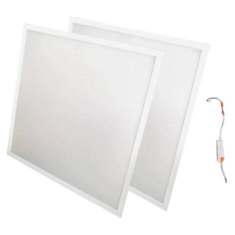 Panneau LED 60x60 48W BLANC (Pack de 2) - Blanc Neutre 4000K - 5500K