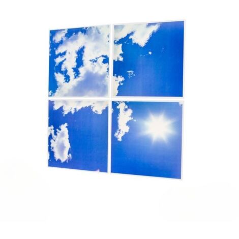 Panneau LED 60x60 Slim 45W CIEL (Pack de 4) - SILAMP