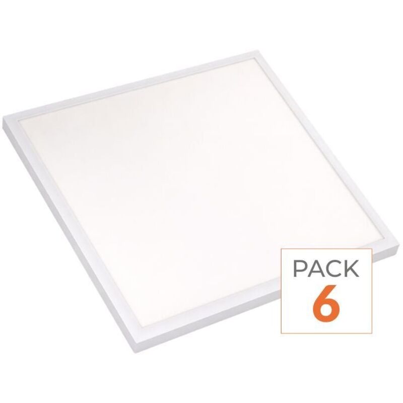 Panneau LED 60x60 Slim 36W BLANC (Pack de 6) - Blanc Froid 6000K - 8000K - SILAMP Panneau LED 60x60 Slim 36W BLANC (Pack de 6) - Blanc Froid 6000K - 8000K - SILAMP