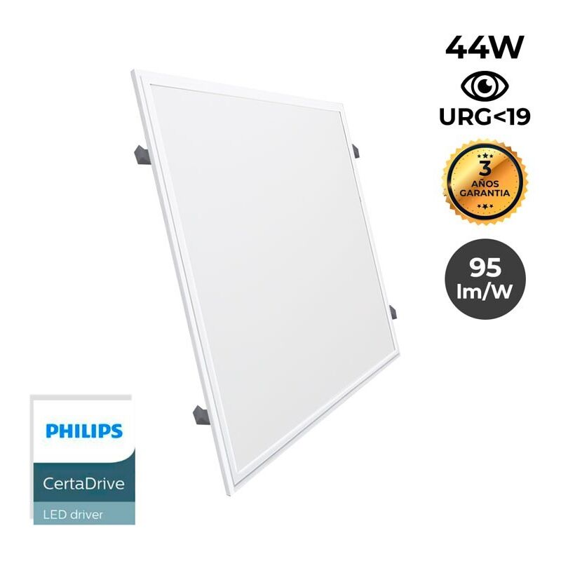 Barcelona Led - Panneau led 60x60 avec kit encastrable 44W UGR19 Driver Philips - Blanc Neutre Barcelona Led - Panneau led 60x60 avec kit encastrable 44W UGR19 Driver Philips - Blanc Neutre