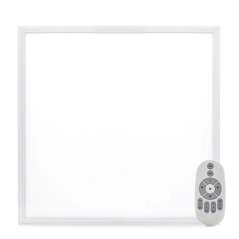 Panneau led Superslim 36W 3600Lm 60x60Cm Cadre Blanc Télécommande (Intensité-Cct) 40 000H [HO-PANMB59559536W-RC]