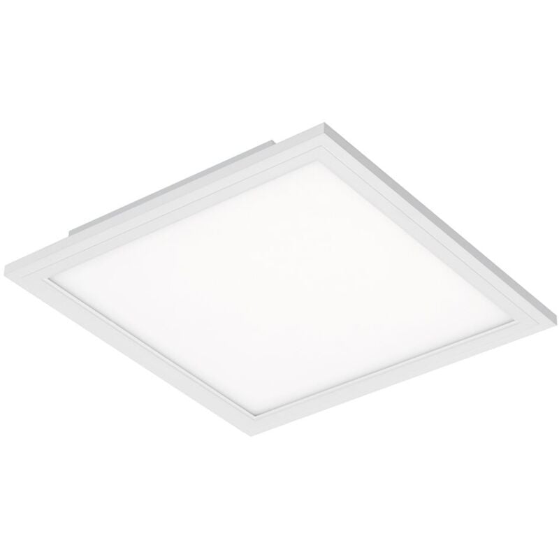 Panneau led Briloner leuchten piatto, 12 w, 1300 lm, IP20, blanc, plastique-métal, détecteur de mouvement, 29,5 x 29,5 x 5,5 cm