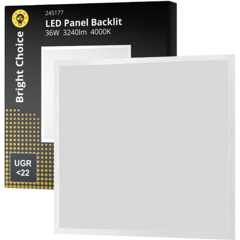 Panneau LED Backlit 36W 3240lm - 840 Blanc Froid 60x60cm - UGR