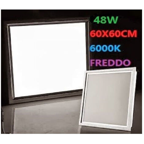 Panneau Led Carré Encastrable 48 W 220 V Blanc Chaud Froid 60 X 60 Cm