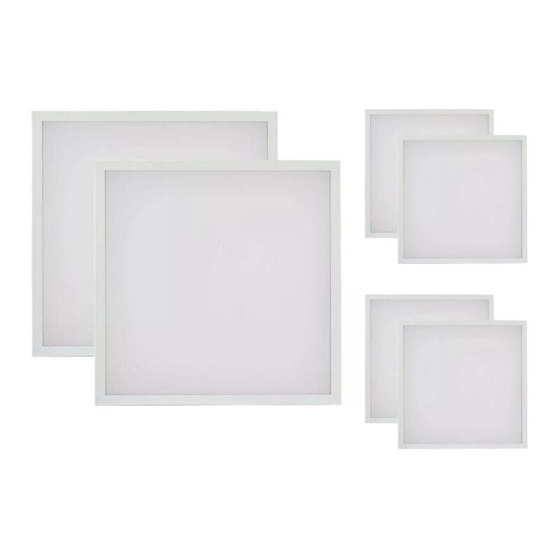 Silamp - Panneau led cct 60x60cm blanc 48W - 3000K/4000K/6000K (Pack de 6